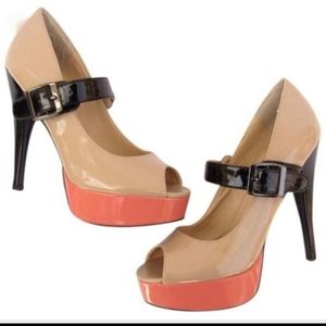 Steve Madden brand • Nude mixed platform heels -Pumps 👠 Size 9.0 US